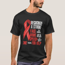 Recognize A Stroke Awareness Month T-Shirt