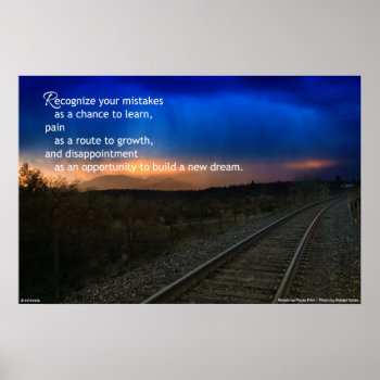 Recognize Your Mistakes...inspirational Poster by inFinnite at Zazzle