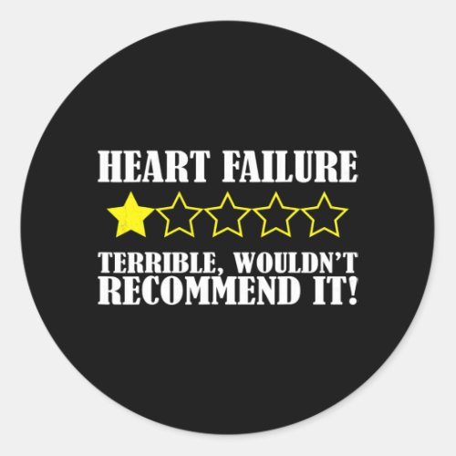 Recommend Heart Disease Survivor Awareness Graphic Classic Round Sticker