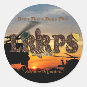 Recon LRRP LRRPS LURPS Vietnam Nam War Classic Round Sticker