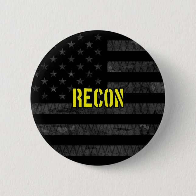 Recon Subdued American Flag Button (Front)