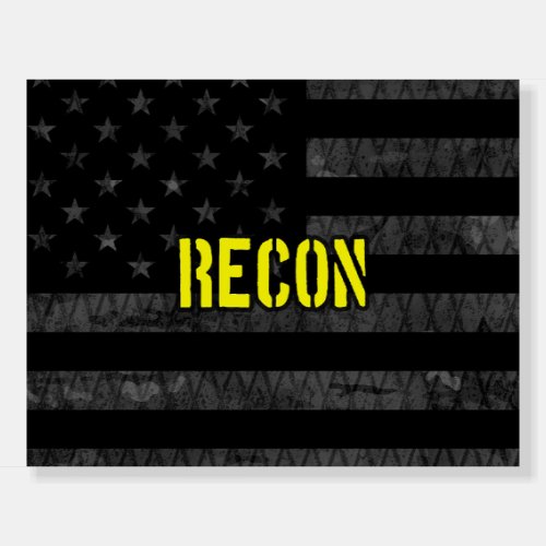 Recon Subdued American Flag Foam Board