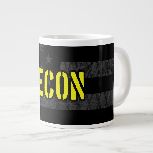 Recon Subdued American Flag Giant Coffee Mug