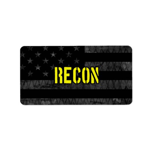 Recon Subdued American Flag Label