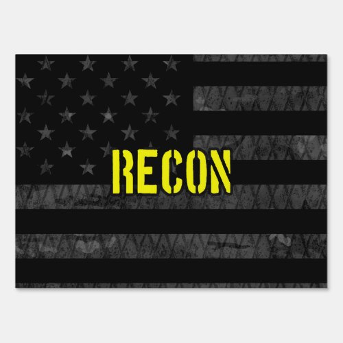 Recon Subdued American Flag Sign