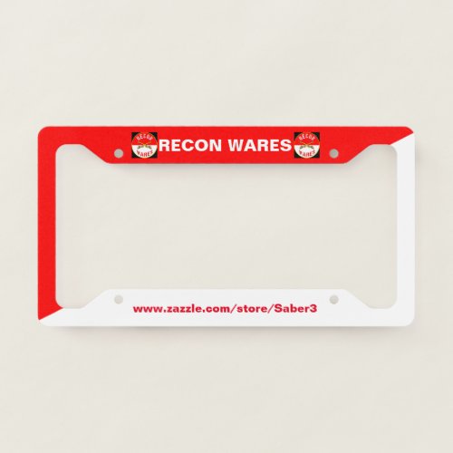 Recon Wares License Plate Frames