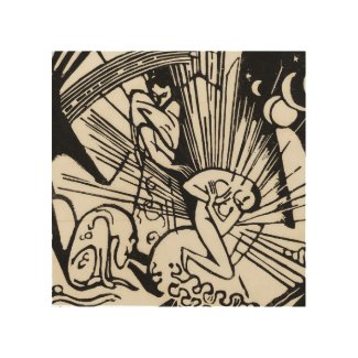 Reconciliation by Franz Marc Famous Woodcut