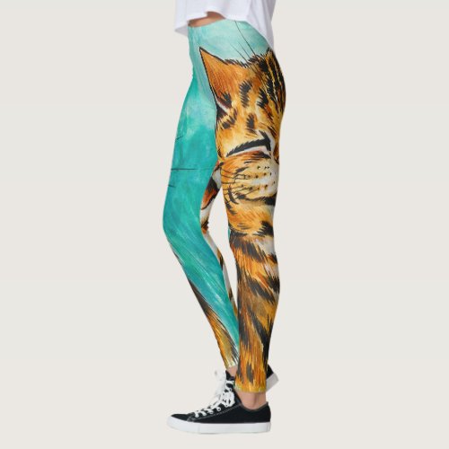 Reconciliation by Louis Wain Leggings