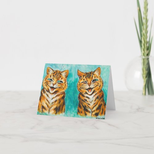 Reconciliation by Louis Wain Thank You Card