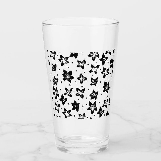 Reconstructed Floral Pattern - Achromatic Goth Glass (Front)