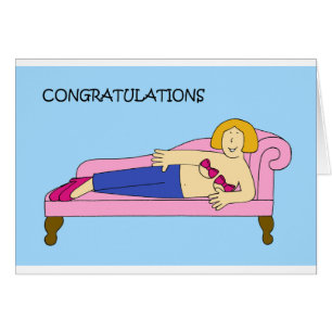 Reconstruction Congratulations Cartoon Lady. Cards