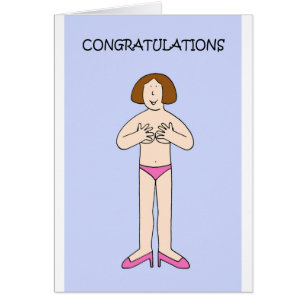 Reconstruction Congratulations Cartoon Lady Cards