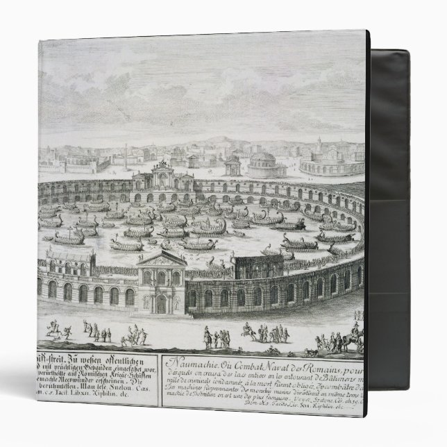 Reconstruction of a Roman Naval Battle, from 'Entw 3 Ring Binder (Front/Inside)