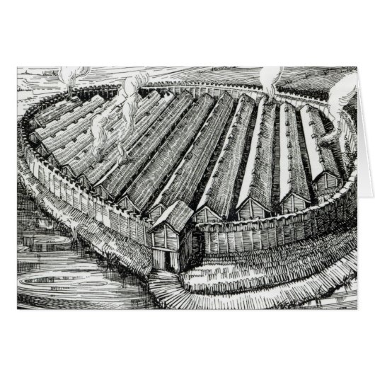 Reconstruction of an Iron Age village at Biskupin (Front Horizontal)