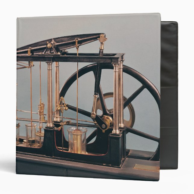 Reconstruction of James Watt's steam engine 3 Ring Binder (Front/Inside)