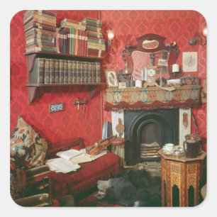 Reconstruction of Sherlock Holmes's Room Square Sticker