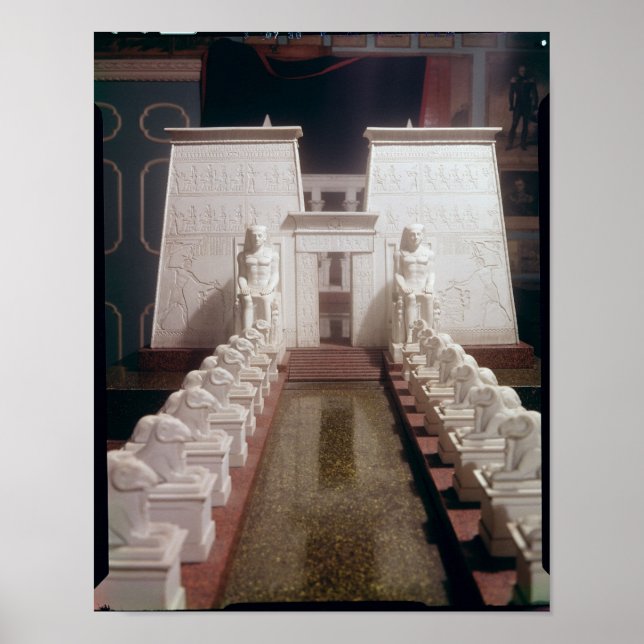 Reconstruction of the Great Temple of Amon, Poster (Front)