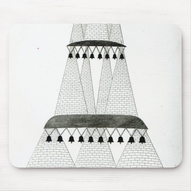Reconstruction of Tomb of Lars Porsenna Mouse Pad (Front)