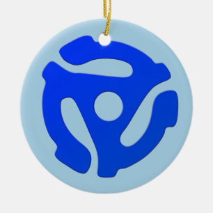 Record Adapter Ceramic Ornament