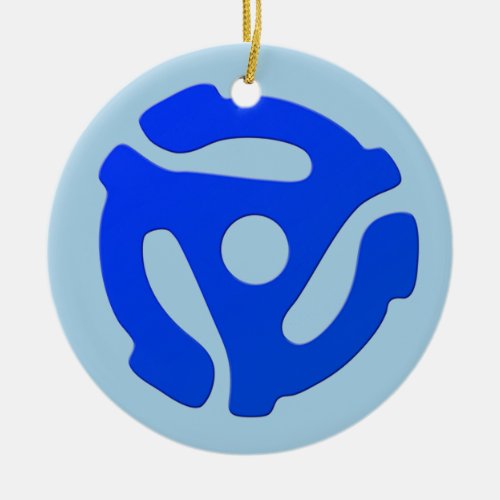 Record Adapter Ceramic Ornament