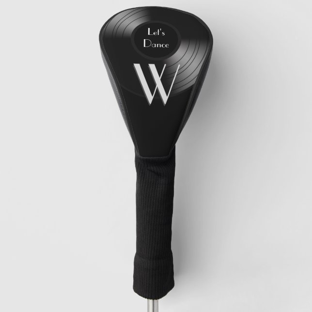Record Album Let's Dance Initial Golf Head Cover (Front)