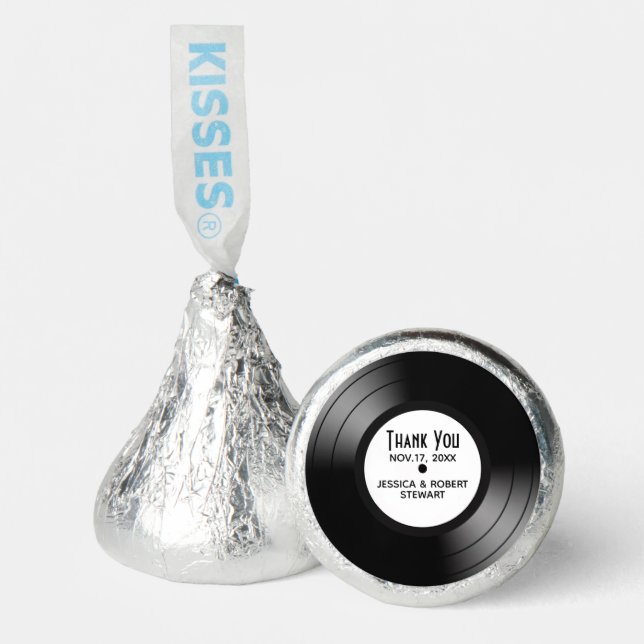 Record Album Names Date Wedding Favor  (Front)