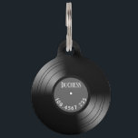 Record Album Novelty Pets ID Number and Name Pet ID Tag<br><div class="desc">Great fun look with a 33 speed vinyl album</div>