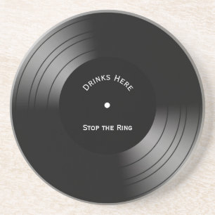 Record Album Novelty Stop the Ring Coaster