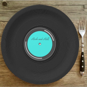 Record Album Paper Plates