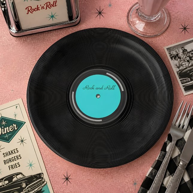 Record Album Paper Plates (Creator Uploaded)