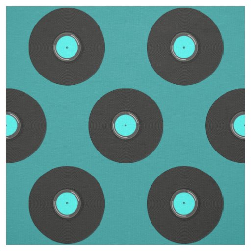 Record Album Pattern Fabric