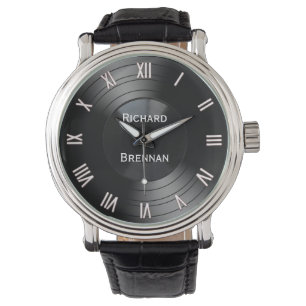Record Album Personalized Novelty Roman Numerals Watch