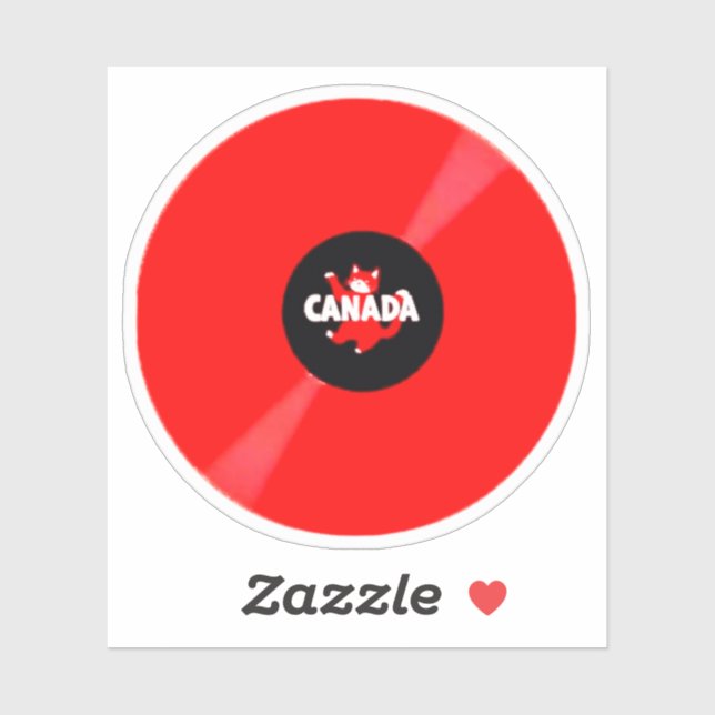 RECORD ALBUM RED STICKER (Sheet)