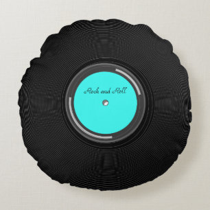 Record Album Round Pillow