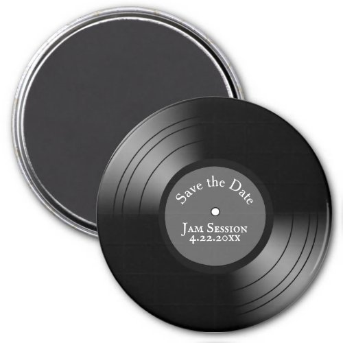 Record Album Save the Date Magnet