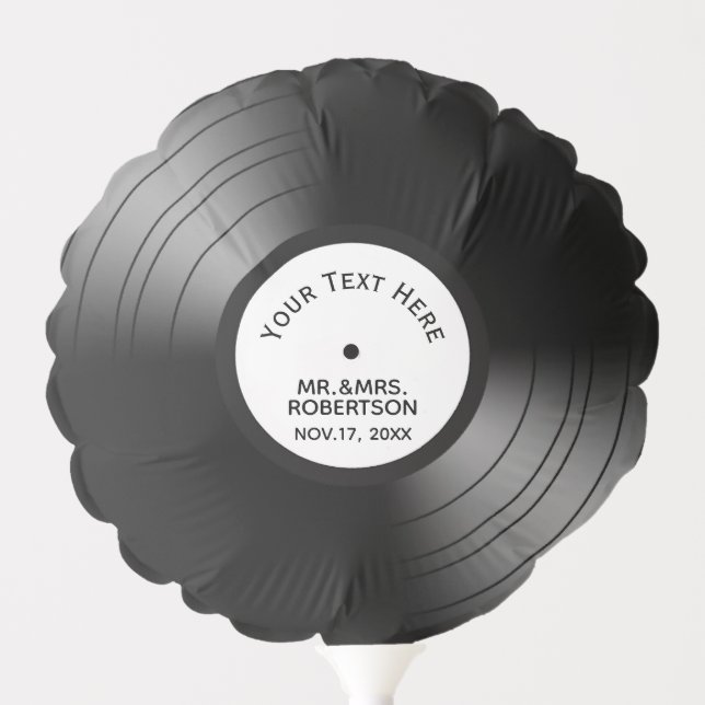 Record Album Song Name Date Wedding / Anniversary Balloon (Front)