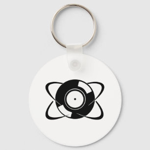 Record Atom Keychain