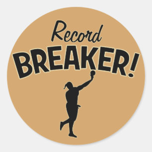 Record Breaker! Shot Put Throw Stickers