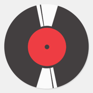 Record Classic Round Sticker