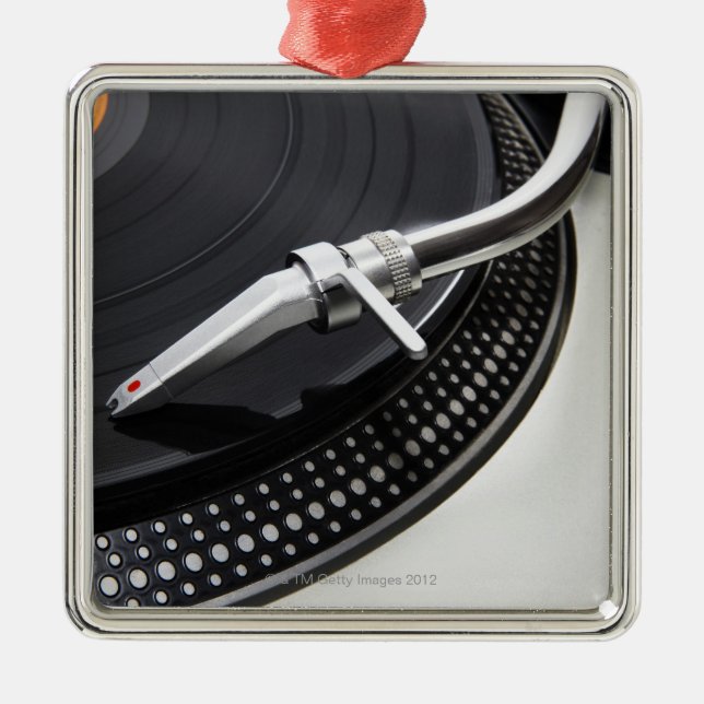 Record Needle Stylus Metal Ornament (Front)