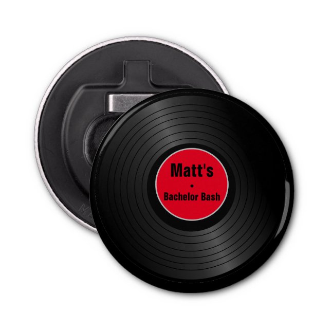 Record Personalized  Bottle Opener (Front)