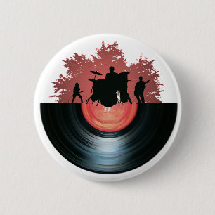 Record Pinback Button