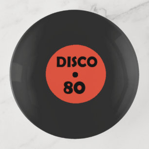 Record Plate Trinket Tray Retro Disco Party