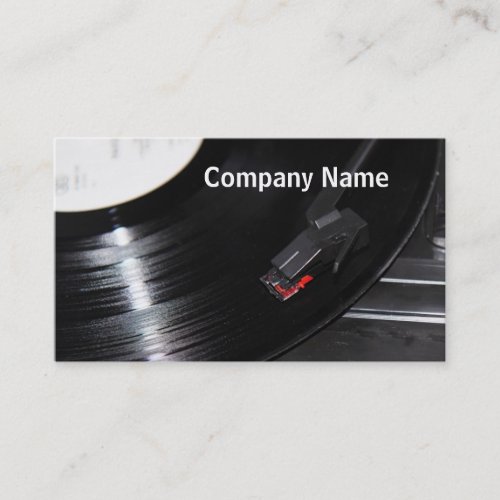 Record Player Business Card Templates