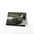 Record Player Greeting Card