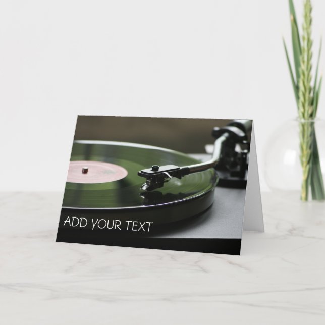 Record Player Greeting Card (Front)
