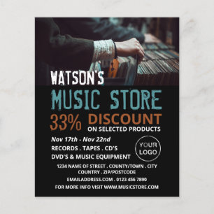 Record Select, Music Store Advertising Flyer