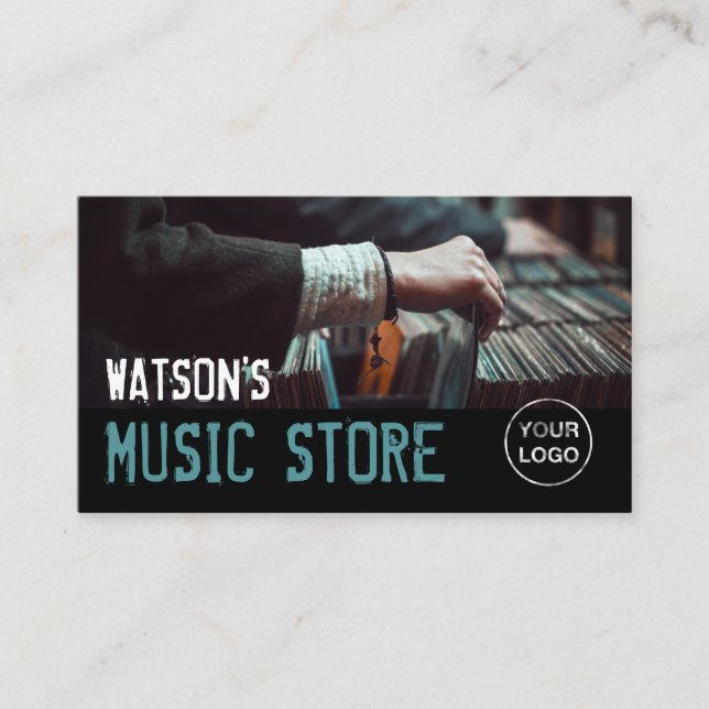 Record Select, Music Store Business Card (Front)