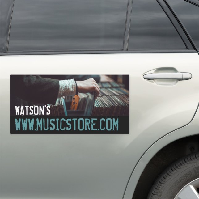 Record Select, Music Store Car Magnet (In Situ)