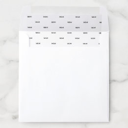 Record Sleeve Monogram Square Envelope Liner